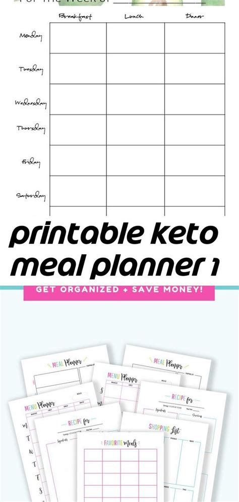 Printable Keto Meal Planner 1 Free Nude Porn Photos