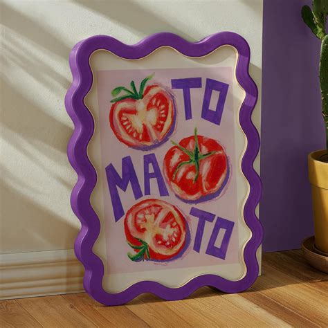 Retro Tomato Print Pop Art Aesthetic And Fruit Painting Wall Art
