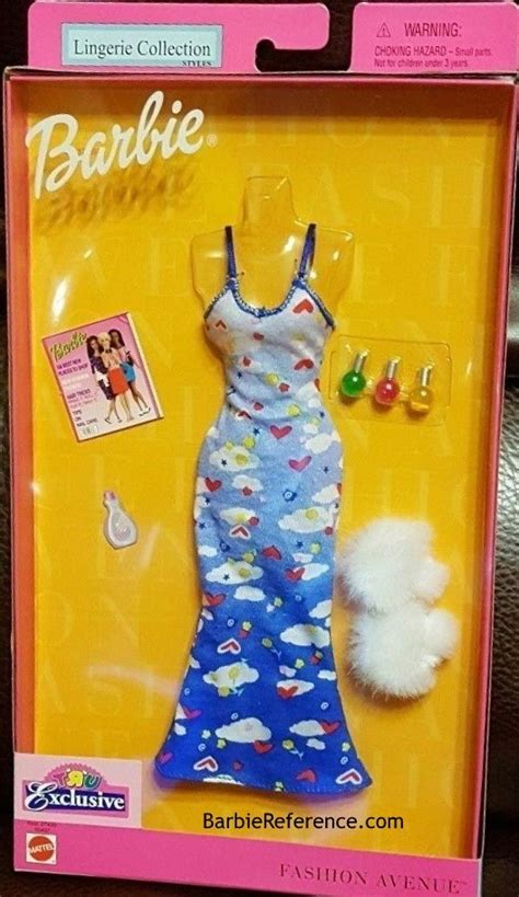 Fashion Avenue Toys R Us Lingerie Collection 2001 Barbie Reference