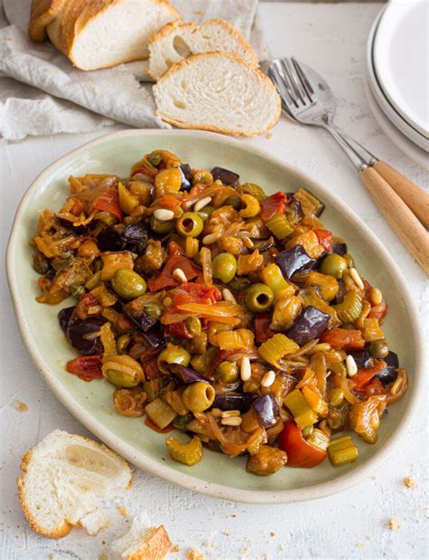 Caponata Siciliana de Verduras La Receta Fácil