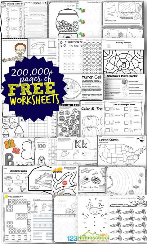 Free Homeschool Printable Worksheets Printable Worksheets