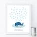 Whale Fingerprint Guestbook Thumbprint Guest Book Alternative