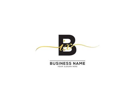Initial Business Bix Signature Luxury Logo Letter Design 25669584