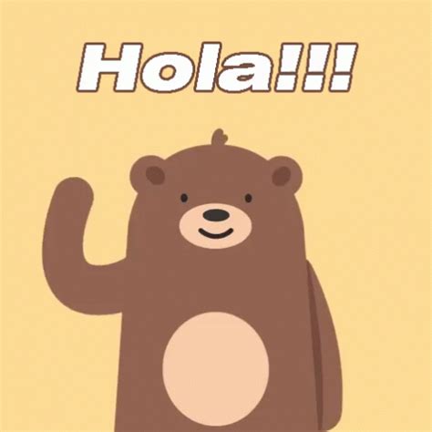 Hola GIF - Hola Bear - Discover & Share GIFs