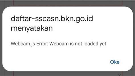 Cara Mengatasi Webcam Error Di Sscasn Artikel Blog