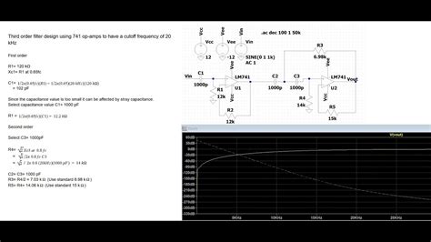 Ltspice Tutorial 16 Third Order High Pass Filter Design Example And Simulation Using Ltspice