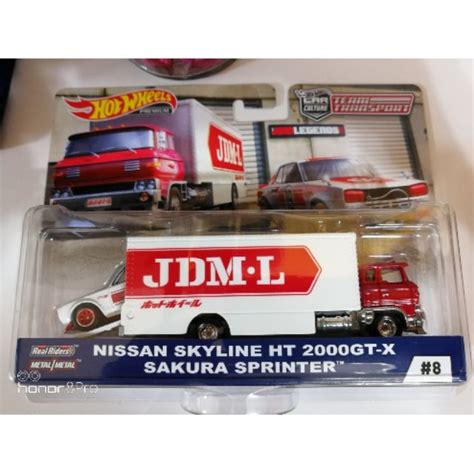 Hot Wheels Team Transport Nissan Skyline Ht Gt X Sakura Sprinter Shopee Malaysia