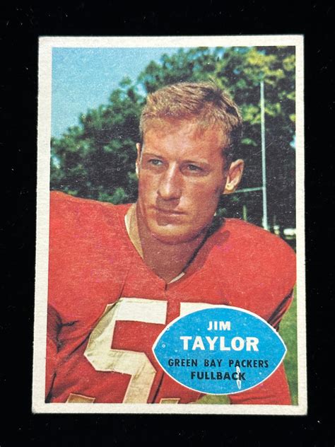 Lot 1960 Topps Jim Taylor Hof