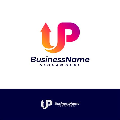 Letter UP Logo Design Template. Initial UP logo concept vector ...