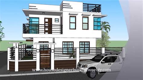 Modern 2 Storey House Design With Roof Deck | Design For Home