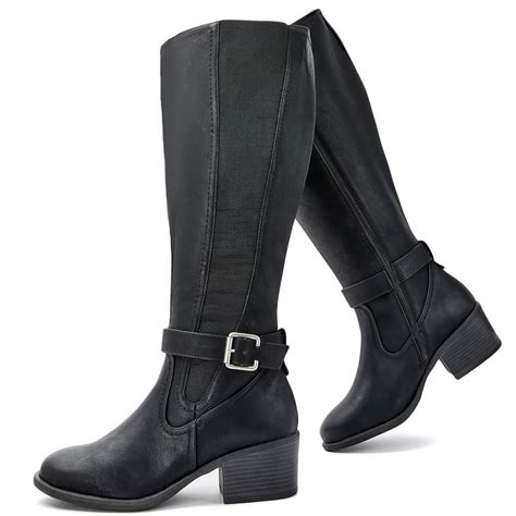 wide calf knee high boots for women