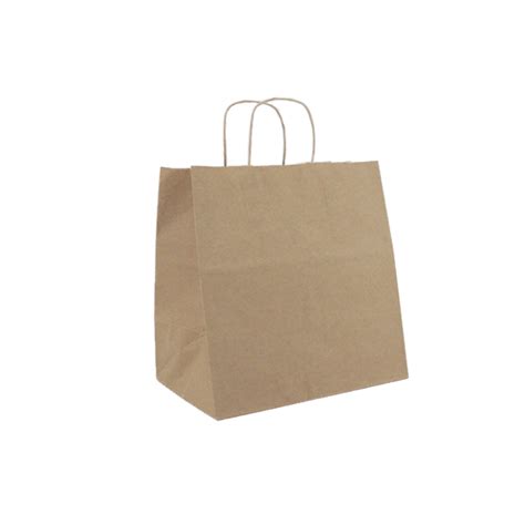 Bolsa De Papel Asa Rizada Kraft 32 17x38 Caja 50 Unidades Murex