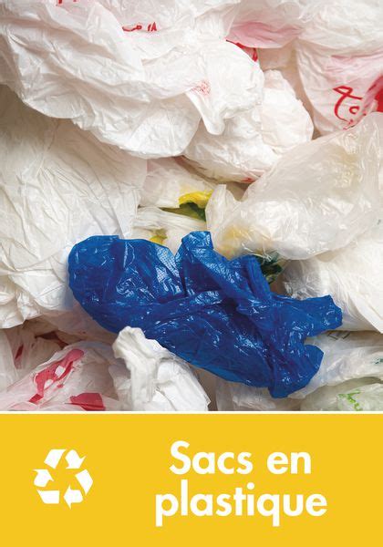 Signalétique recyclage Sacs en plastique Seton