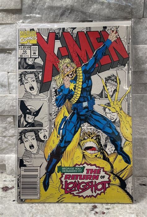 X Men 10 Near Mint Longshot JIM LEE ART 1992 Marvel Newsstand