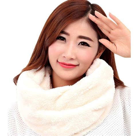 Womens Winter Warm Thick Circle Scarf Snow Knit Outdoor Headwear Neck ...