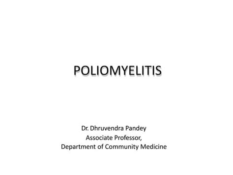 Poliomyelitis Pptx Free Download