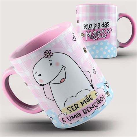 Caneca Flork Rosa Ser Mãe é uma Benção 84i Elo7