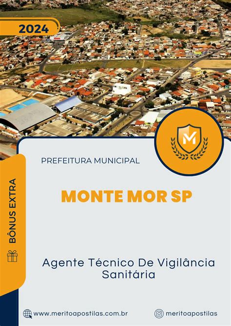 Apostila Agente T Cnico De Vigil Ncia Sanit Ria Prefeitura De Monte Mor