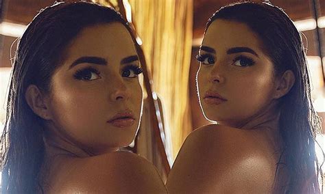 Topless Demi Rose Displays Her Famous Curves In Racy Thong Bikini