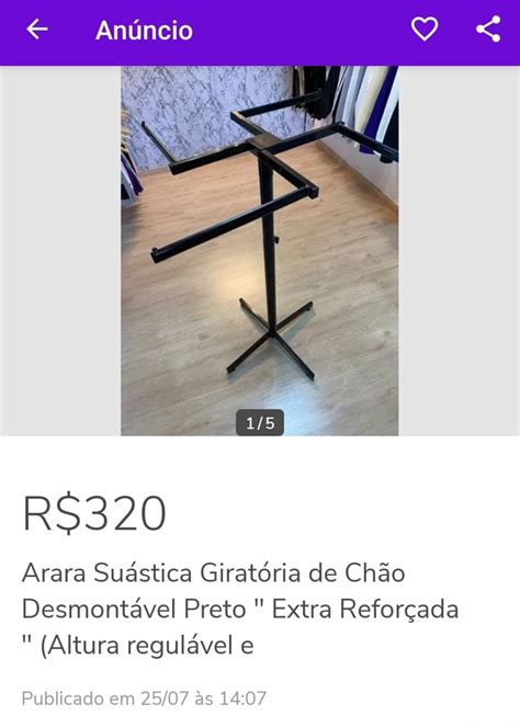 An Ncio Arara Su Stica Girat Ria De Ch O Desmont Vel Preto Extra