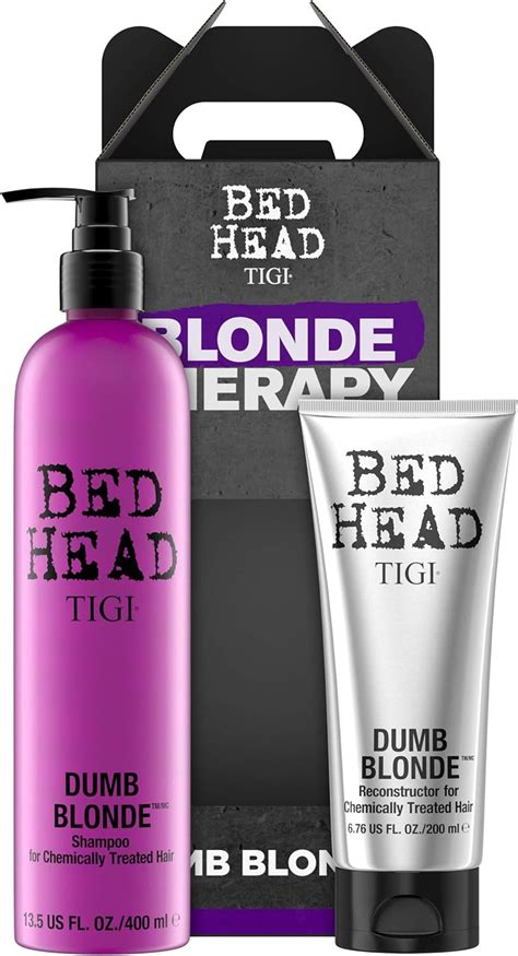 Bed Head By TIGI Dumb Blonde Shampoo And Conditioner For Blonde Hair 400ml 200ml Amazon Co Uk