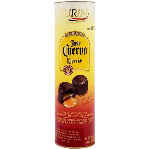 Turin Dark Chocolates Filled With Jose Cuervo Especial Tequila Liquor