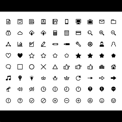 Symbol Sign Pictogram Vector AI PNG JPG. Common Icons. Simple Icon. - Etsy