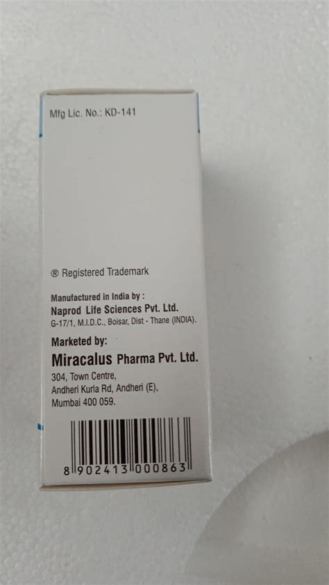 Buy Torsirin Mg Ml Irinotecan By Miracalus Pharma Pvt Ltd At Best