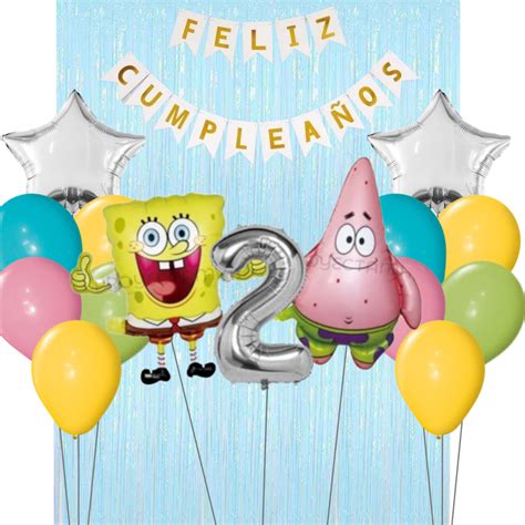 Combo Cumplea Os Globos Tem Tica Bob Esponja