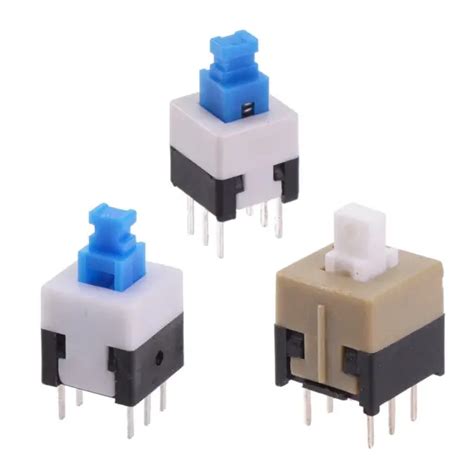 Latching Or Momentary Pcb Push Button Switch Dpdt X Mm X Mm X Mm