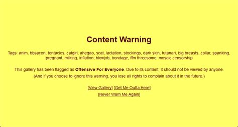 Content Warnings E Hentai Forums