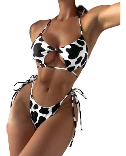 Conjunto Bikini Estampa Cow Vaca Cuotas sin interés