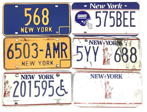 Lot - (20) Vintage New York License Plates