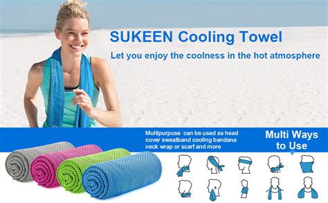 Sukeen X Cooling Towel Pack Ice Towel Cooling Neck Wrap Scarf