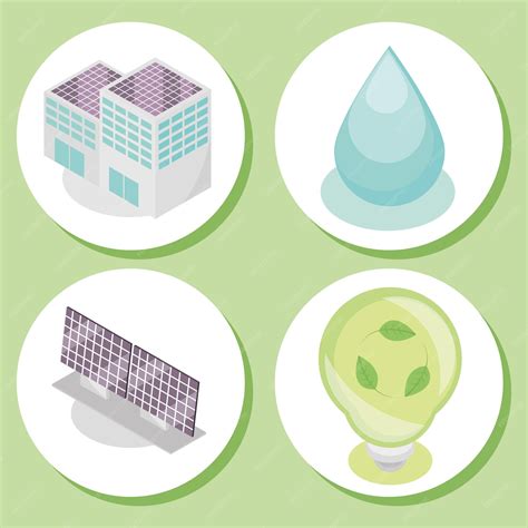 Premium Vector | Set of eco friendly designs