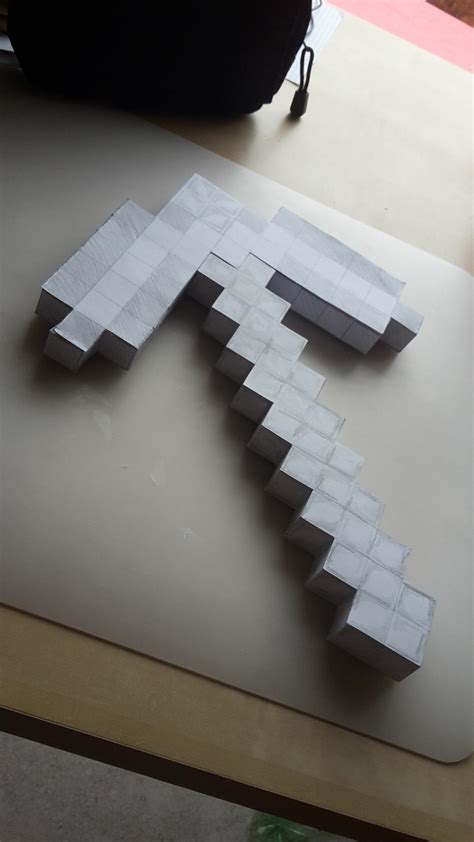 Minecraft Pickaxe And Sword Papercraft