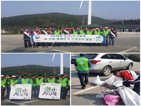 평창국유림 임林자 사랑해캠페인 및 산림정화 활동