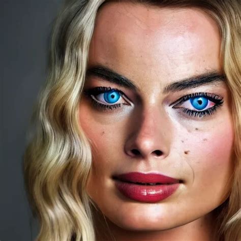 Margot Robbie Portrait K Resolution Hyper Detailed Stable