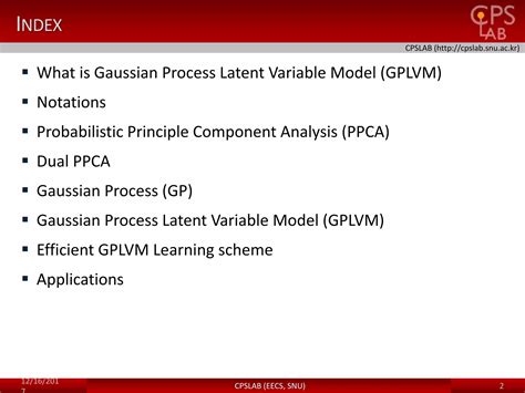 Gaussian Process Latent Variable Model Ppt