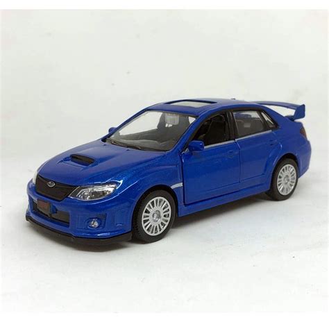 Miniatura Carro Subaru Wrx Sti C Luz Som Azul Hot Wheels