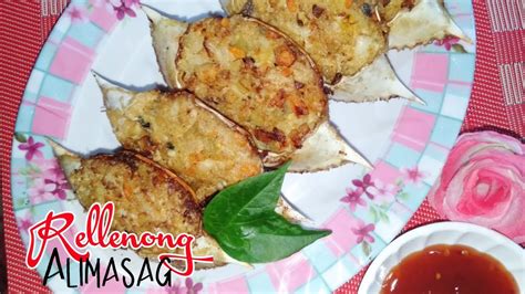 How To Cook Rellenong Alimasag Stuffed Crabs Youtube