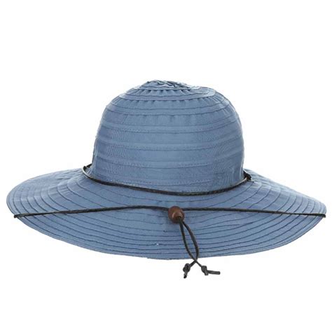 Bellarosa Ribbon Sun Hat With Chin Cord Scala Hat — Setartrading Hats