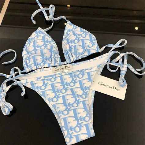 Dior Maiô Split Bikini Triângulo Strap Férias de três pontos Shopee Brasil