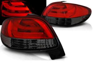 Led Rear Tail Lights Ldpe Peugeot Red Smoke