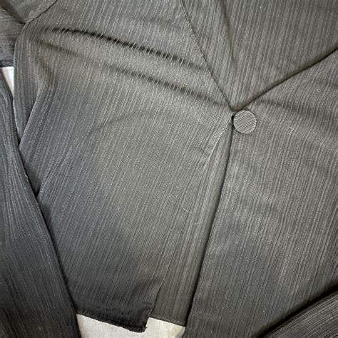 Black Naked Wardrobe Longs Sleeve Cropped Top Ribbed Depop