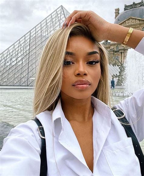 Blonde Hair Black Girls Blonde Wig Curly Hair Styles Natural Hair Styles Natural Color