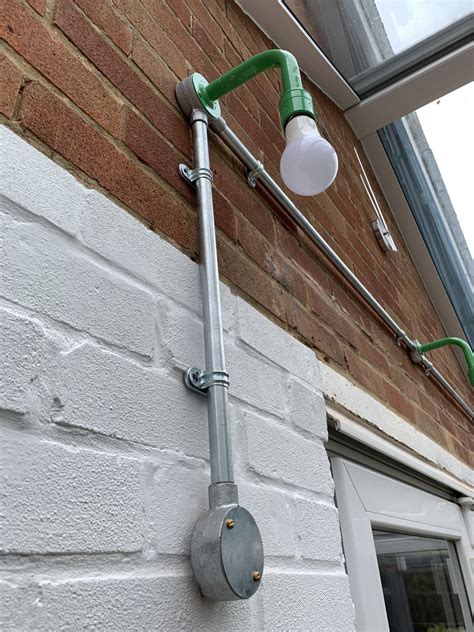 Industrial Conduit in a Conservatory - Gravel Hill Lighting