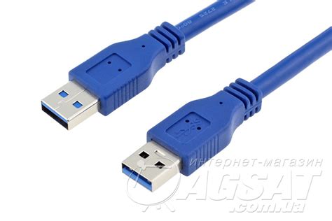 Кабель USB 3.0 AM – AM 30 см (папа-папа)