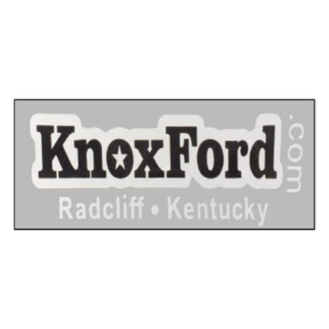 Knox Ford Bumper Sticker – ADSCO Companies