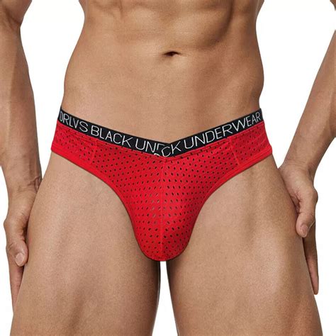 Men S Mesh Boxer Briefs Underwear Sexy Low Rise Pouch Sports Bikini Underpants Ebay